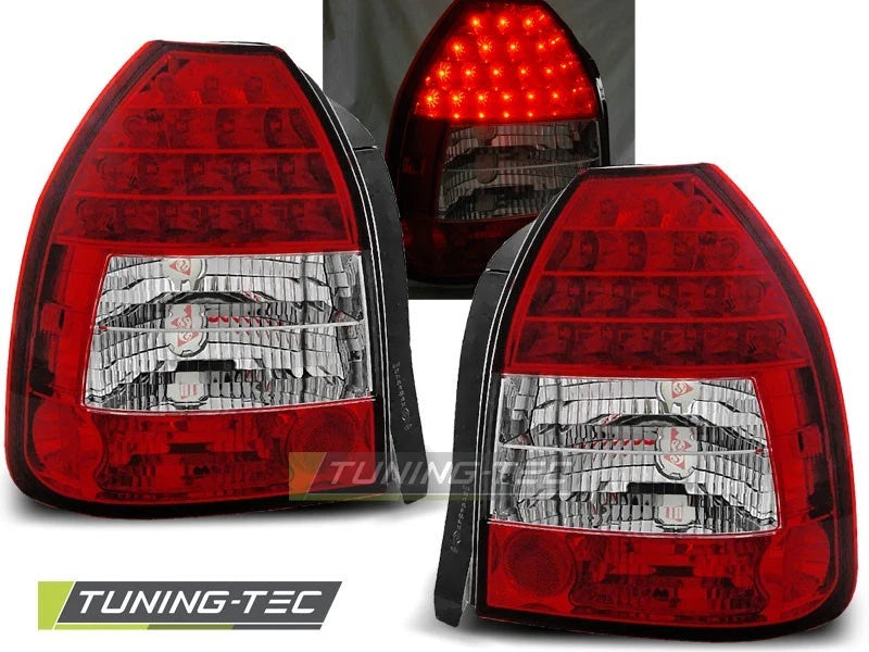FARI FANALI POSTERIORI LED 3D HONDA CIVIC 09/95-02/01