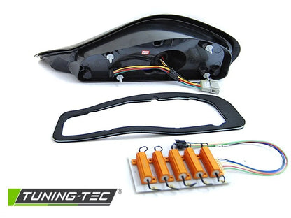 FARI FANALI POSTERIORI LED BAR TAIL LIGHTS BLACK SEQ PORSCHE BOXSTER 986