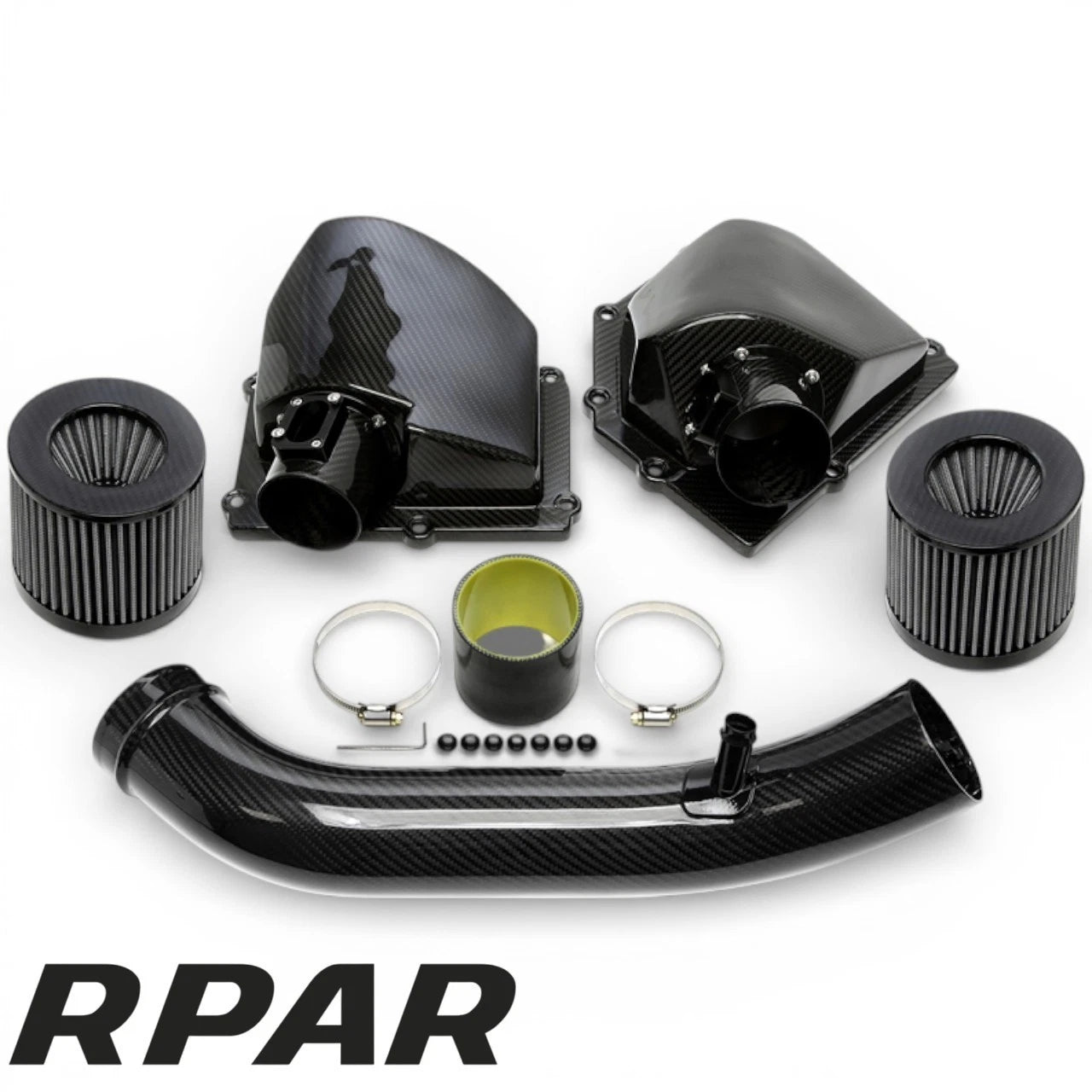 KIT ASPIRAZIONE SPORTIVA FILTRO A CONO IN VERO CARBONIO BMW M3 M4 F80 F82 S55