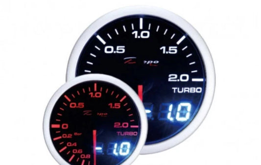 manometro TURBO DEPO racing strumento -1 a 2 BAR - Serie a doppia vista 52mm