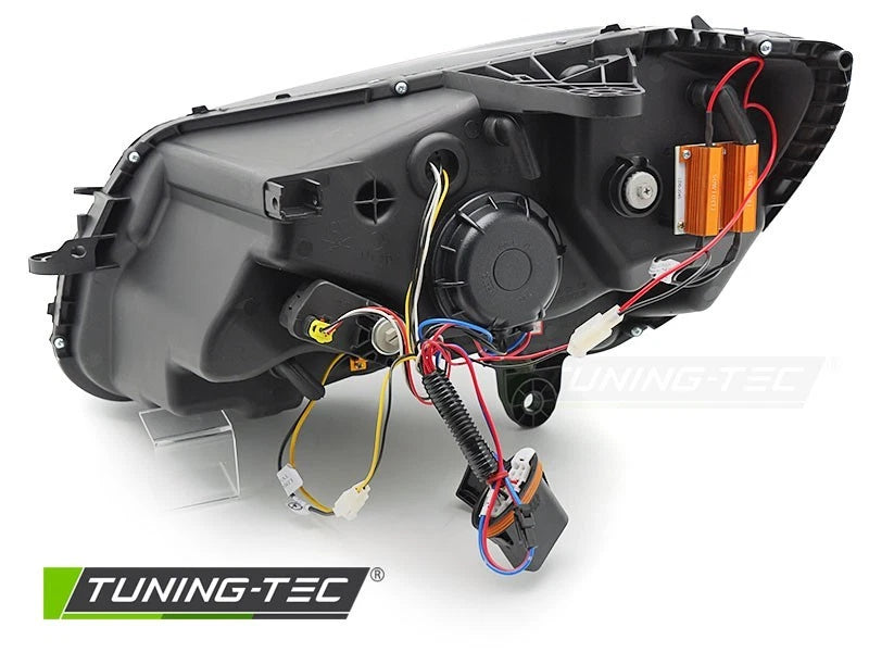 COPPIA FARI FANALI ANTERIORI TUBELIGHT LED CROMATO MERCEDES W205 2014 - 2018
