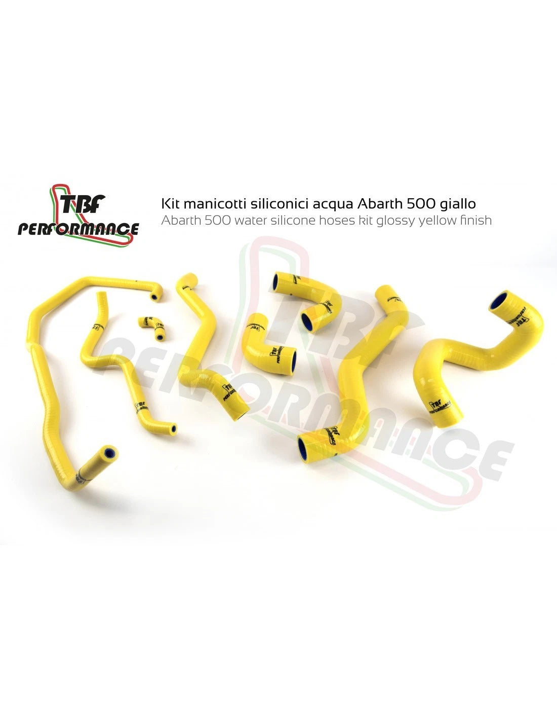 Kit tubi manicotti silicone rinforzati acqua Abarth 500/595/695 TBF Performance