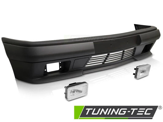PARAURTI ANTERIORE LOOK AMG MERCEDES W124 1985 - 1993 COMPLETO DI FENDINEBBIA