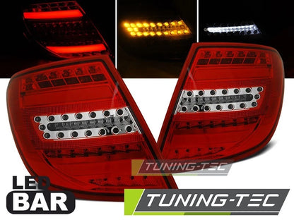 COPPIA FARI FANALI POSTERIORI LED LTI MERCEDES CLASSE C W204 SW 2006-2010