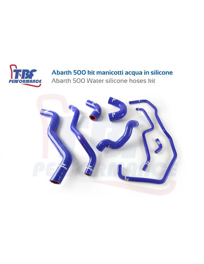 Kit tubi manicotti silicone rinforzati acqua Abarth 500/595/695 TBF Performance