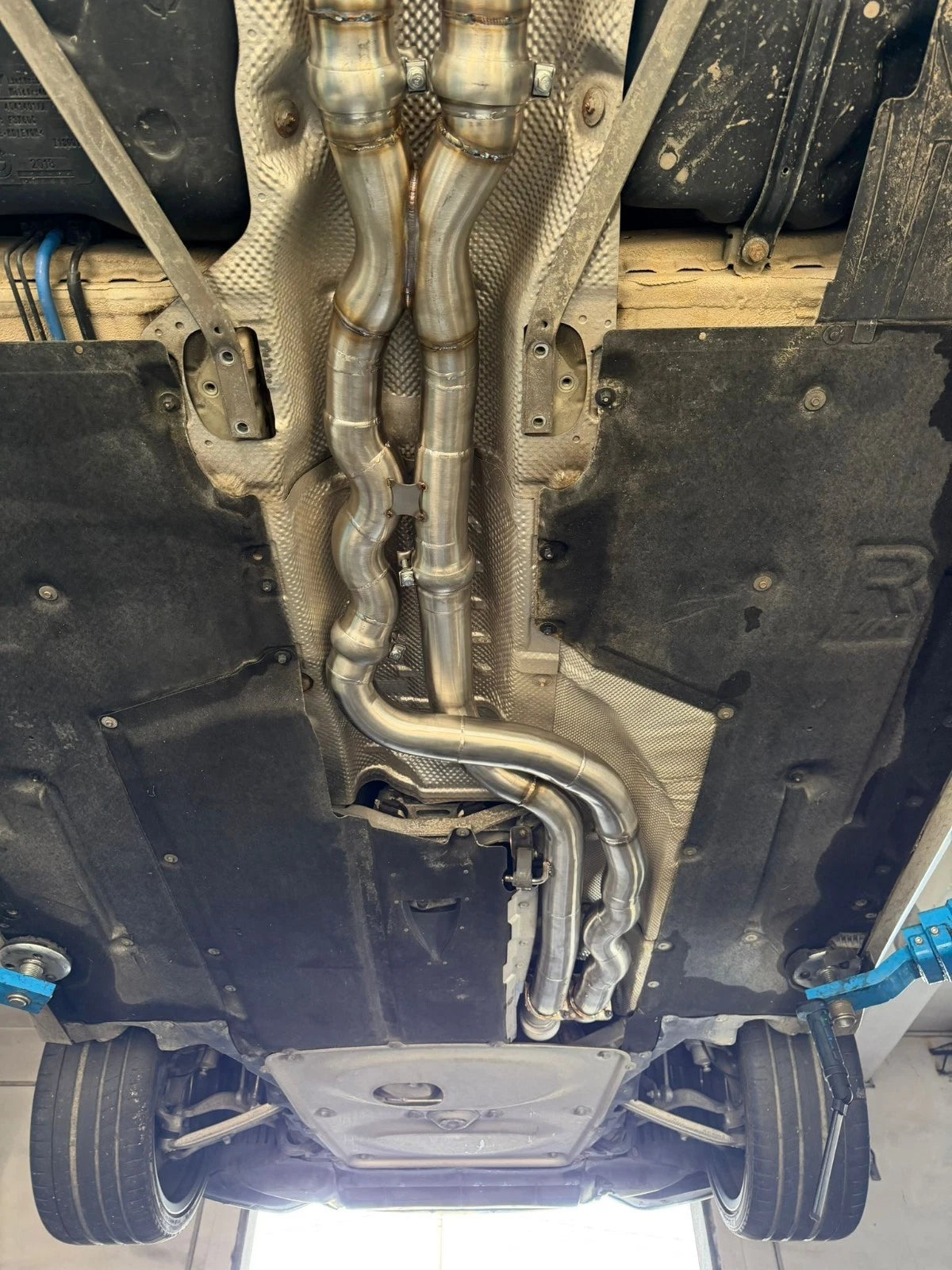 SCARICO CENTRALE Mild Pipe per BMW F80 F82 S55 M3 M4 2013-2019 70mm inox 304