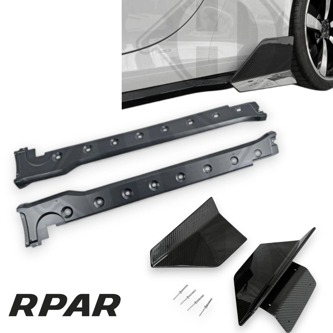 coppia minigonne con splitter laterali in carbonio PORSCHE 911