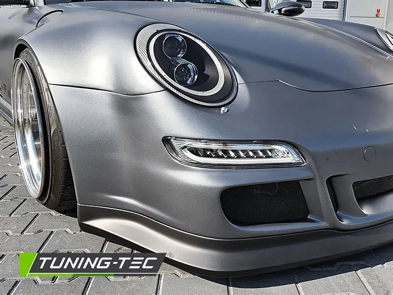 COPPIA FARI FANALI ANTERIORI XENON LED NERO per PORSCHE 911 (997) 04-09