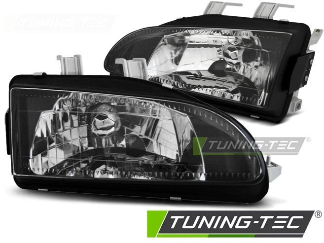 Coppia Fari Anteriori Honda Civic 91-95 2 e 3 porte nero