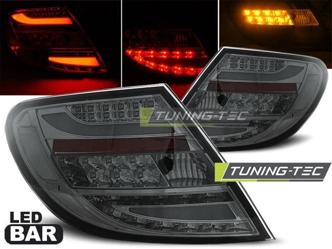 COPPIA FARI FANALI POSTERIORI LED LTI MERCEDES CLASSE C W204 BERLINA 2007 - 2010