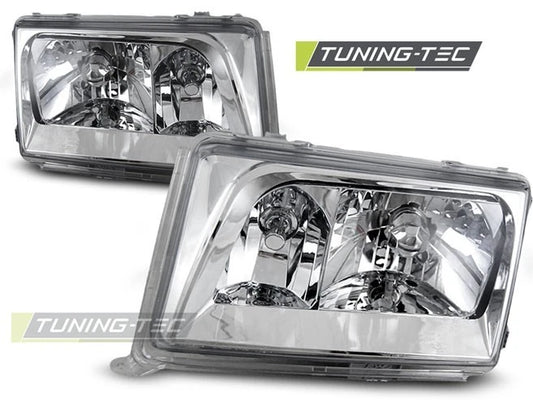 FARI FANALI ANTERIORI MERCEDES W124 1985 1986 1987 1988 1989-1993 CROMO