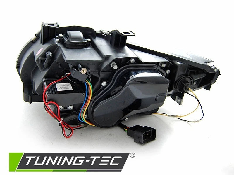 COPPIA FARI FANALI ANTERIORI XENON ANGEL EYES LED NERO PER BMW E92 05-10  NO AFS