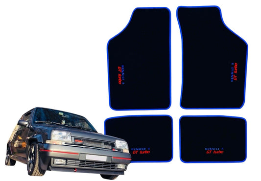 tappeti tappetini auto Renault 5 Gt Turbo Qualsiasi Colore Realizzabile