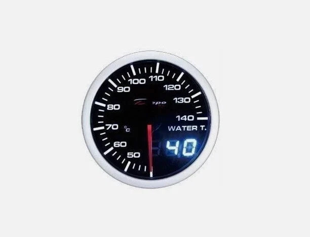 Manometro strumento DEPO racing Temperatura acqua -doppia vista 52mm