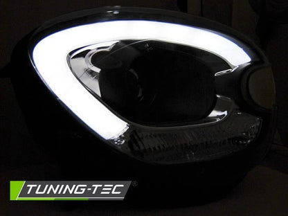 coppia fari anteriori MINI COUNTRYMAN R60 10-17 CROMO LED Tube light XENON D1S