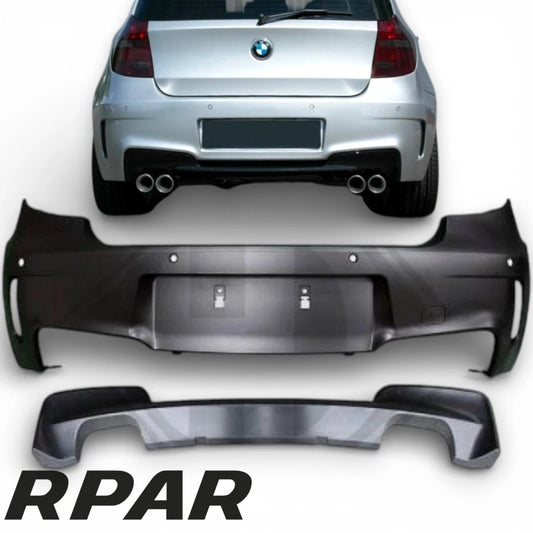 Paraurti posteriore 1M look BMW Serie 1 E81 E87 2004 - 2011 ABS