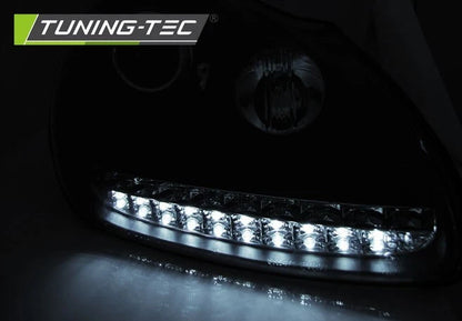 Coppia Fari Anteriori xenon Porsche Cayenne 02-06 frecce a led Daylight
