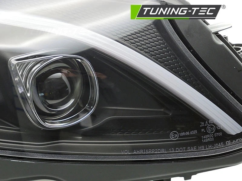 COPPIA FARI FANALI ANTERIORI TUBELIGHT LED NERO MERCEDES W205 2014 - 2018