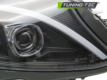 COPPIA FARI FANALI ANTERIORI TUBELIGHT LED NERO MERCEDES W205 2014 - 2018