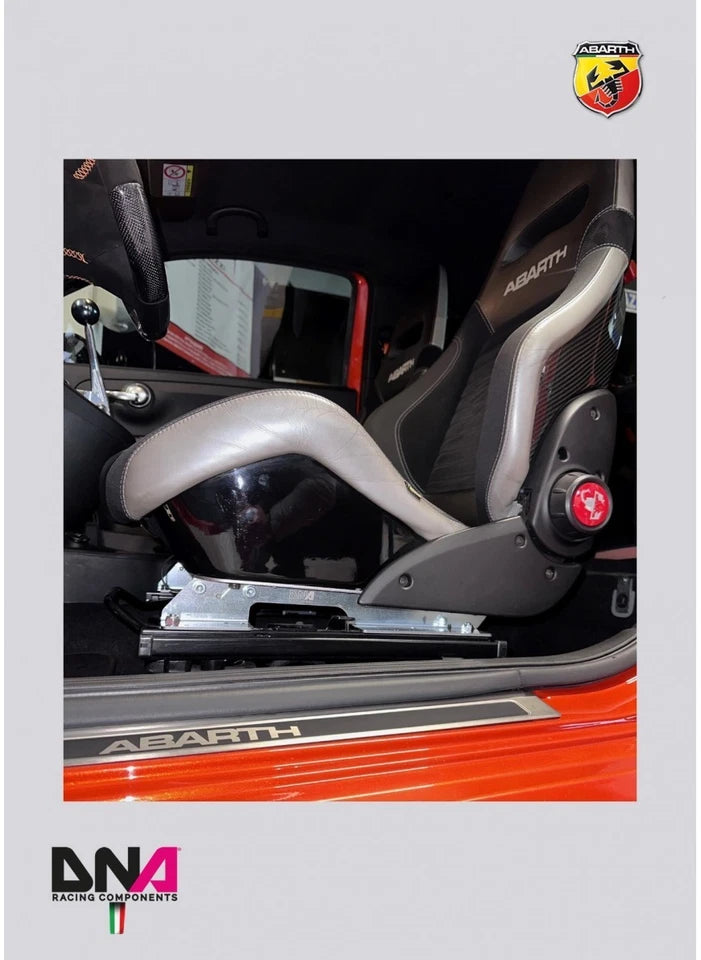 Kit DNA Racing abbassamento sedile regolabile Sabelt lato guida 500 595 ABARTH