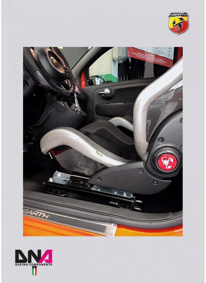 Kit DNA Racing abbassamento sedile regolabile Sabelt lato guida 500 595 ABARTH