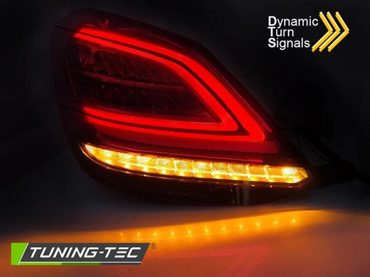 COPPIA FARI POSTERIORI A LED MERCEDES CLAS C W205 14-18 FRECCE DINAMICHE