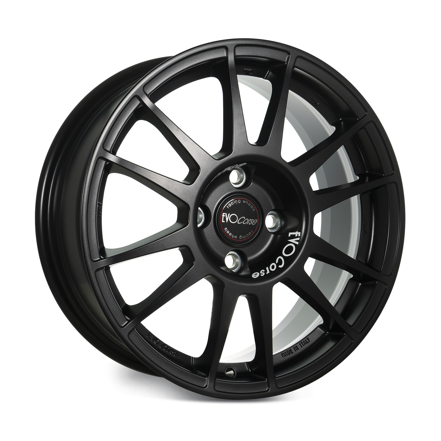 Evo Corse SanremoCorse 16x6.5" 4x100 ET31, Matt Black (Renault Clio Rally 5)