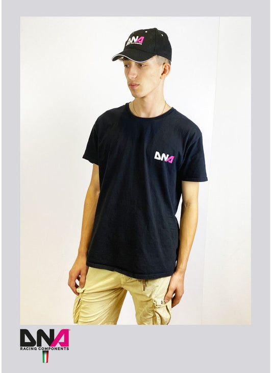 T-shirt nera unisex con logo DNA Racing Components