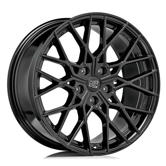 MSW 74 18x8" 5x120 ET29, Gloss Black, Machined Spokes