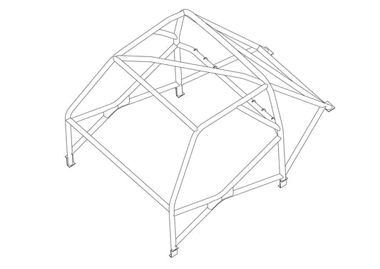 Custom Cages Multipoint Weld-In Roll Cage for Triumph Dolomite Sprint - FIA