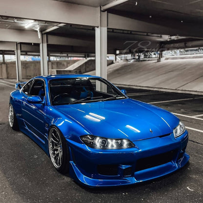 COPPIA FARI FANALI ANTERIORI ANGEL EYES NISSAN SILVIA S15 200SX Navan 78Works