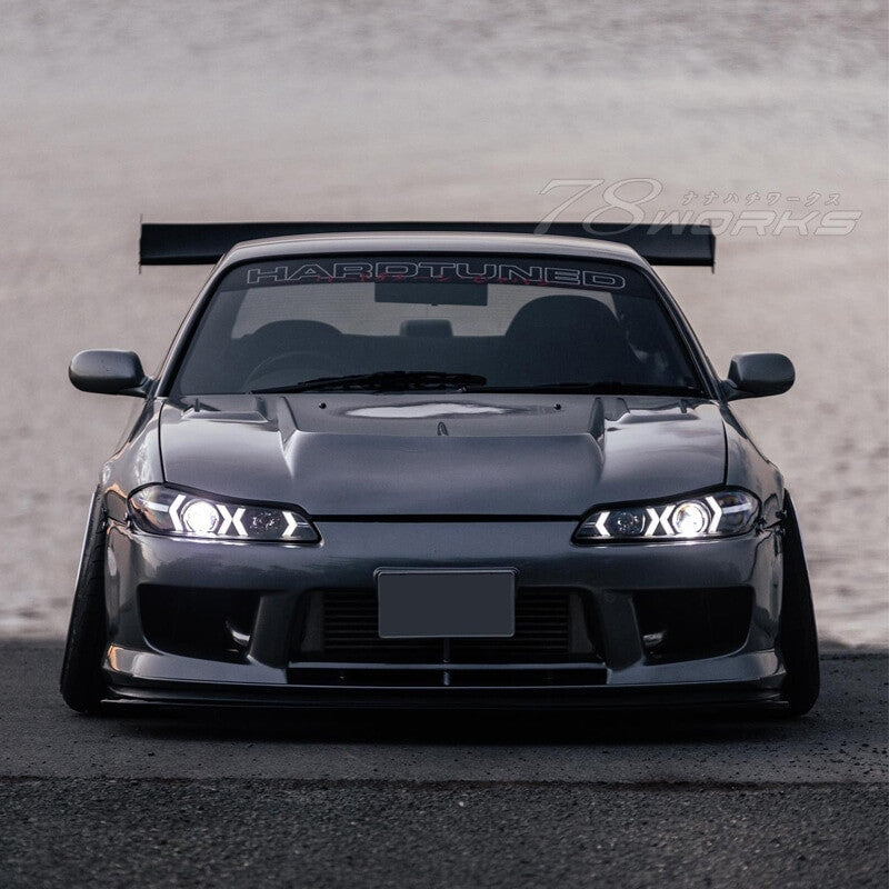 COPPIA FARI FANALI ANTERIORI ANGEL EYES NISSAN SILVIA S15 200SX Navan 78Works