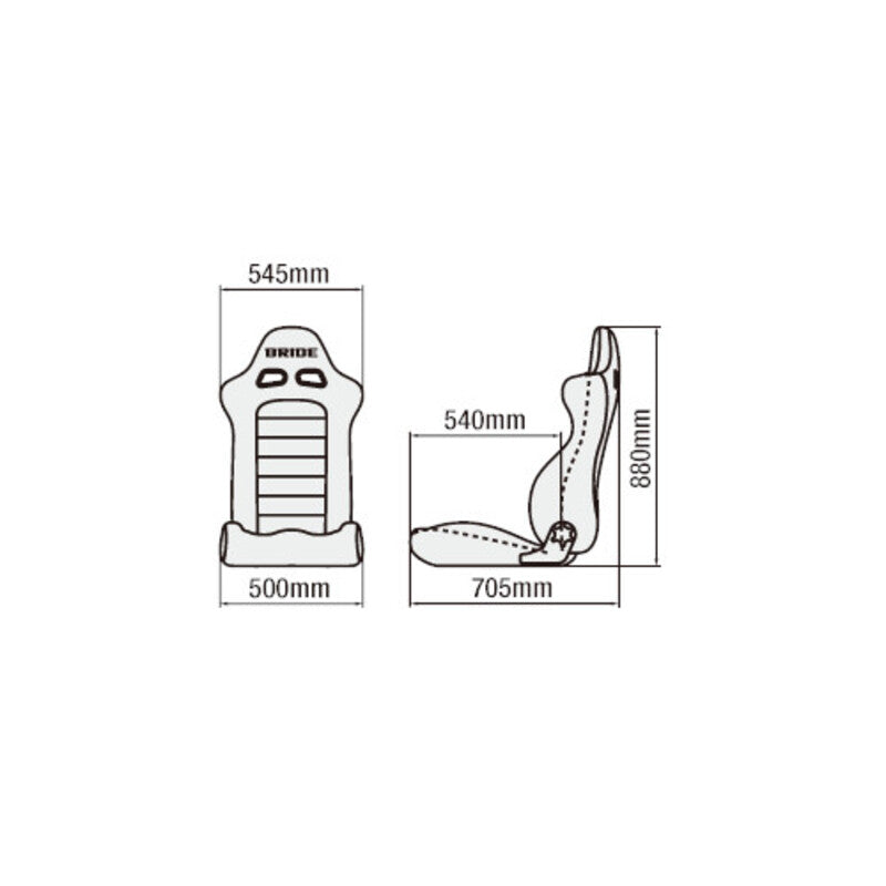Bride Euroster II Cruz Bucket Seat - Red BE